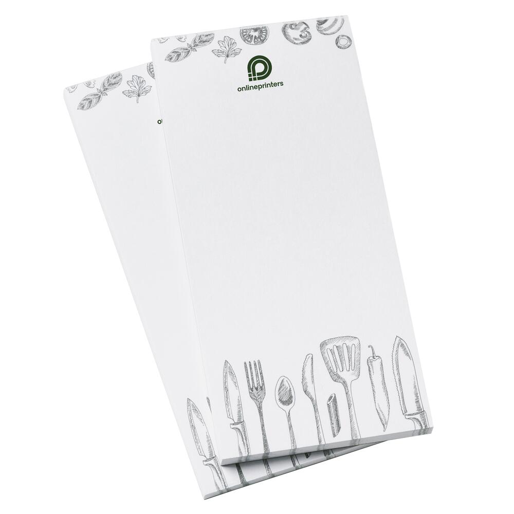 50 Kellnerblöcke drucken | je 50 Blatt | 80 g/m² Offsetpapier