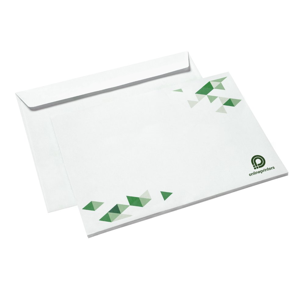 1000 Briefumschläge bedrucken | C6 | ohne Fenster | mit Haftklebestreifen | beidseitig bedruckt | 80g/m² Offsetpapier