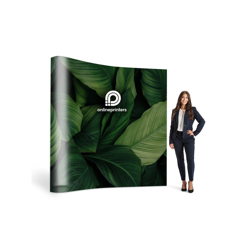 Messewand gerade inkl. Druck | 354,4x224cm | 350μm PVC seidenglänzend