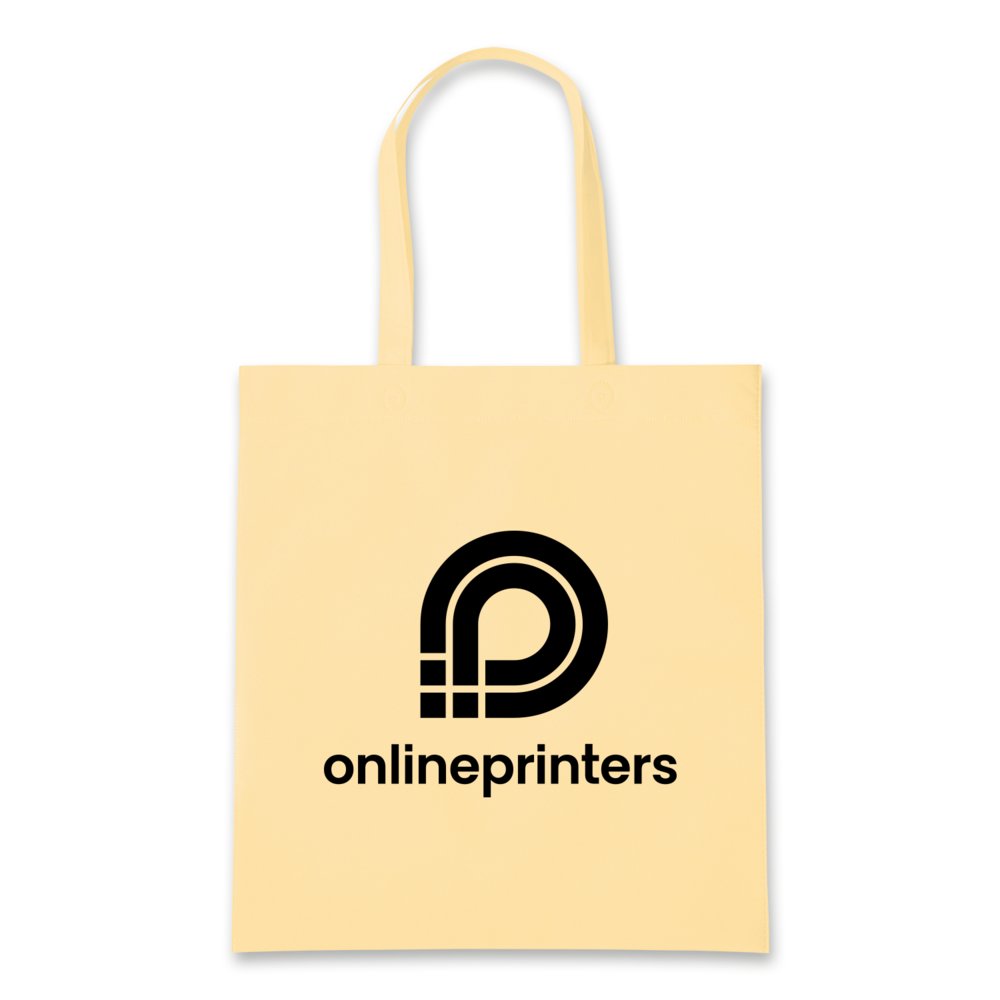 100 Stofftaschen bedrucken - Logo einfach hochladen - Taschen mit Logo - Farbe: Beige