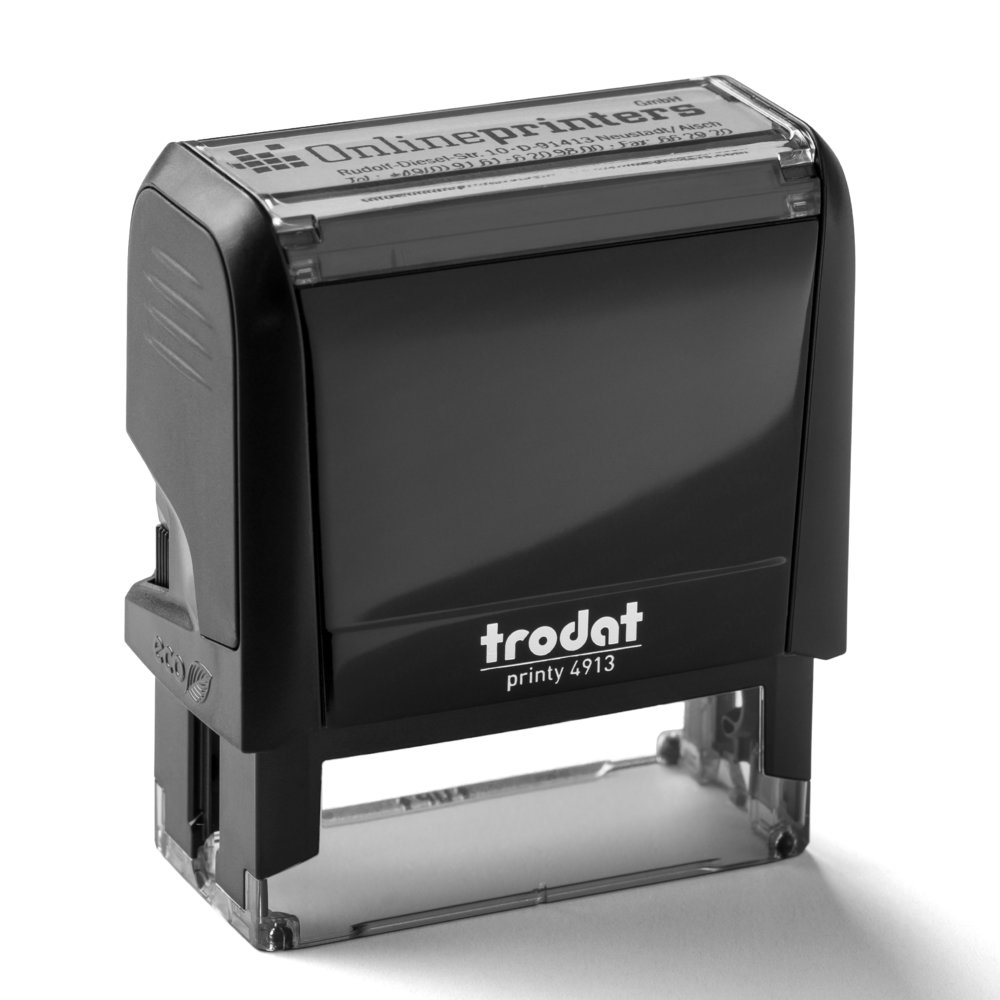 Trodat Printy Stempel gestalten 5,7x2,1cm | inklusive Stempelkissen