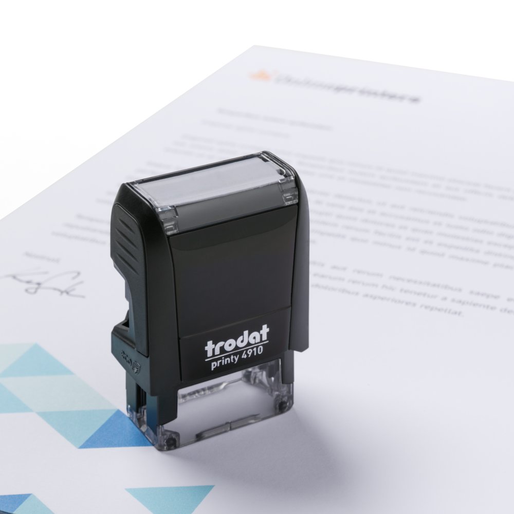 Trodat Printy Stempel gestalten 2,6x0,9cm | inklusive Stempelkissen
