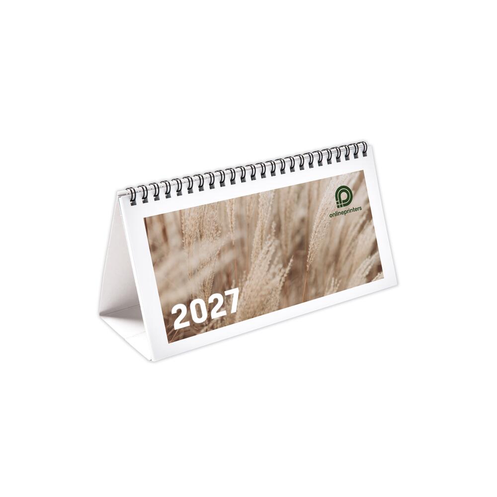 25 Tischkalender lang drucken | 170 g/m² Bilderdruckpapier
