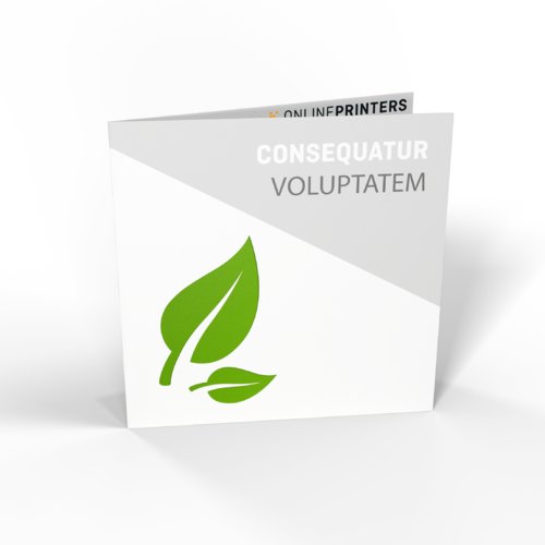 Klappkarten Öko-/Naturpapiere Hochformat, CD-Format 1