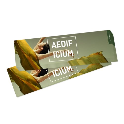 Papier-Aufkleber, rechteckig.