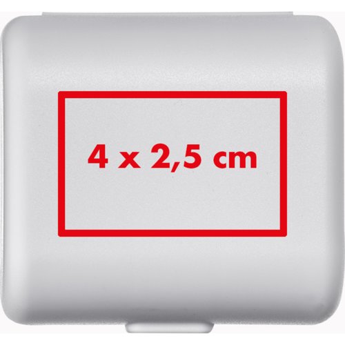 Weier Reiseadapter mit Klappmechanismus.