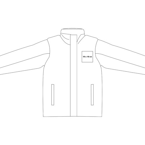 Windbreaker mit Reiverschluss und Seitentaschen.
