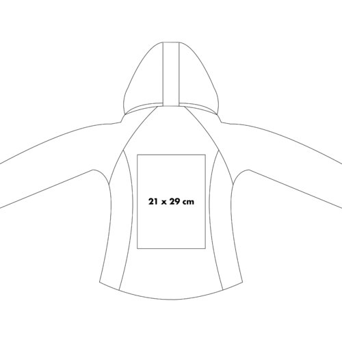 Softshell Jacke mit Kapuze.