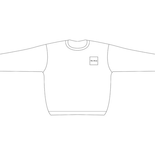 Sweatshirt aus Baumwolle mit langen rmeln und Rundhalsausschnitt.