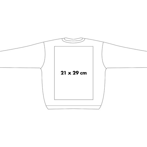 Sweatshirt aus Stoff mit langen rmeln und Rundhalsausschnitt.