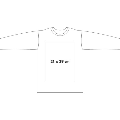 Langes Baumwoll-Shirt mit langen rmeln und Rundhalsausschnitt.