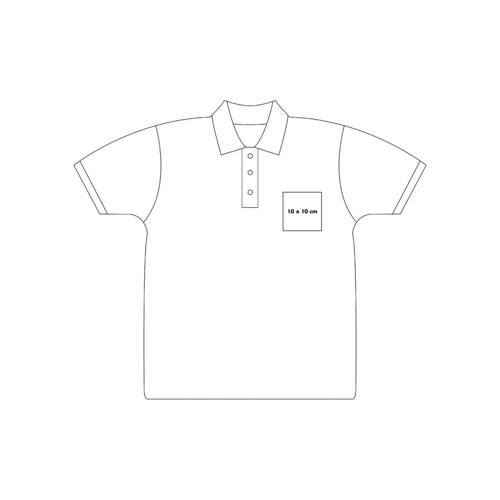 Piqu Poloshirt mit kurzen rmeln und Knopfleiste.