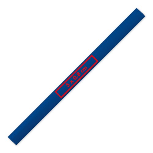 Blauer Zimmermannsbleistift aus Holz.