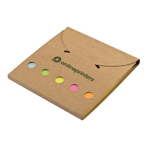 Haftmarker-Set mit Haftnotizen und Umschlag.