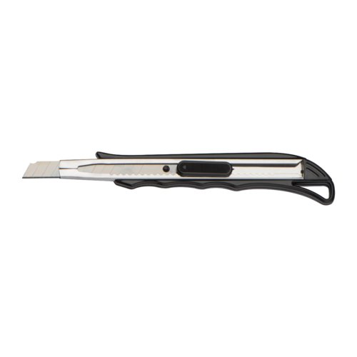 Schwarzes Sicherheitsmesser mit einziehbarer Klinge.