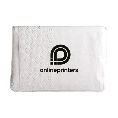 Weie, dreilagige Papiertaschentcher im Pack.