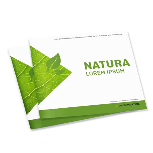 Broschüren Querformat, Öko-/Naturpapiere, DIN A4 1