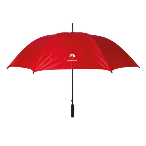 Groer Regenschirm mit gebogenem Griff.
