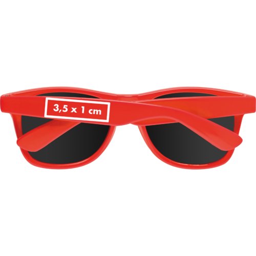 Sonnenbrille aus Kunststoff mit getnten Glsern.