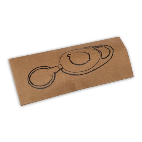 Schwarzer Karabiner mit Ring und Clip.