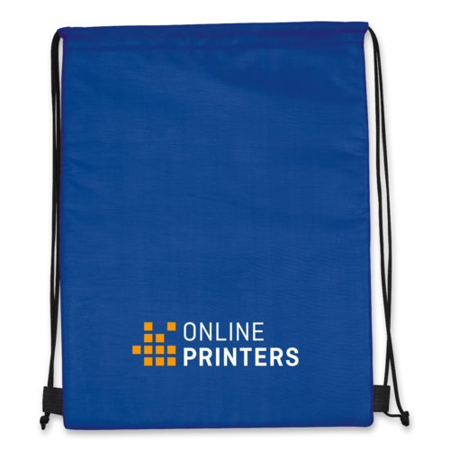 Blaue 2-in-1 K�hltasche/Sportbeutel mit Kordelzug.
