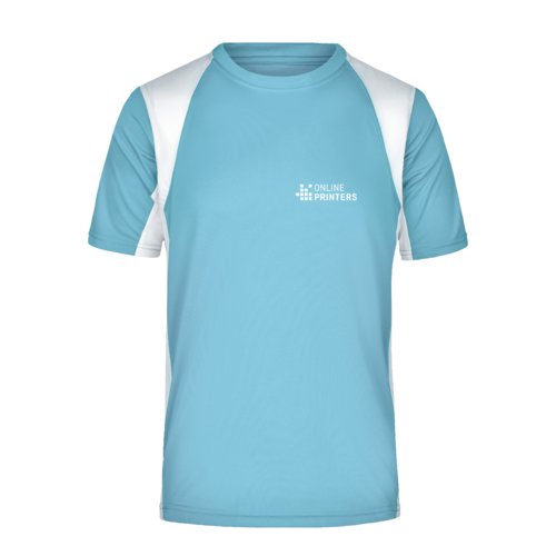 Hellblaues Funktionsshirt aus Polyester fr Herren.