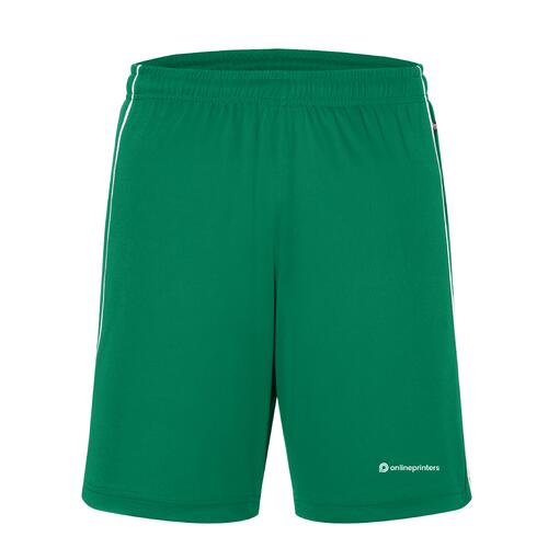 Gr�ne Teamshorts aus Funktionsmaterial mit elastischem Bund.