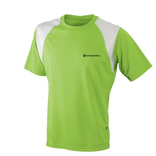Gr�nes Sport-Funktionsshirt aus atmungsaktivem Material f�r Herren.