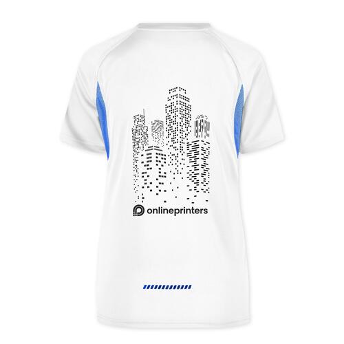 Wei�es Funktionsshirt aus Polyester f�r Damen.