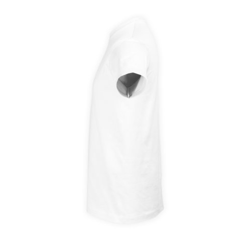 Weies Baumwoll-T-Shirt fr Herren mit kurzen rmeln.