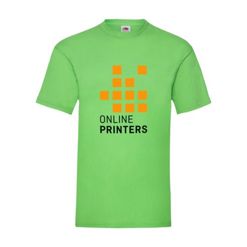 Apfelgrnes Baumwoll-T-Shirt fr Herren mit kurzen rmeln.
