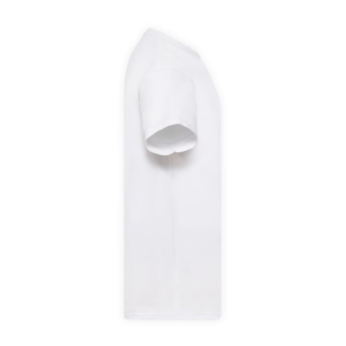 Weies Baumwoll-T-Shirt fr Herren mit kurzen rmeln.