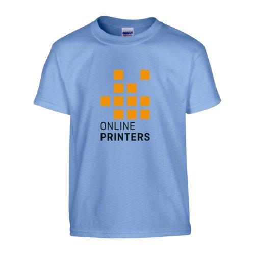 Carolinablaues Baumwoll-T-Shirt, Unisex, schwere Qualitt.
