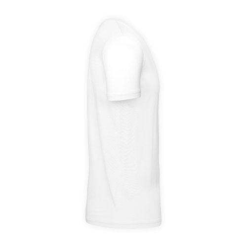 Weies Baumwoll-T-Shirt fr Herren mit kurzen rmeln.