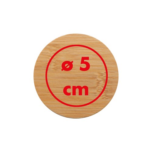 Holz-Taschenspiegel, rund.