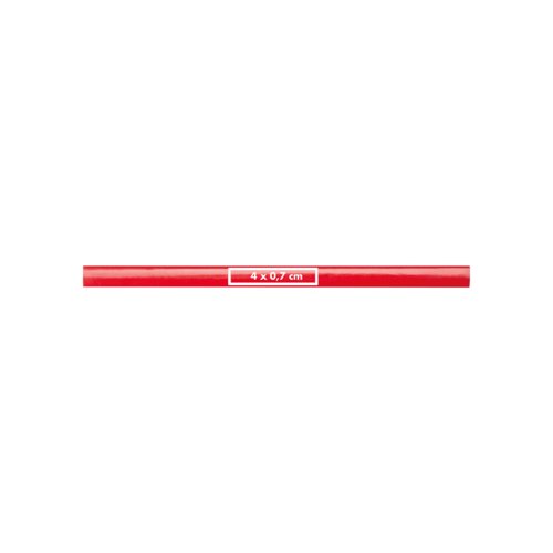 Roter Zimmermannsbleistift aus Holz.