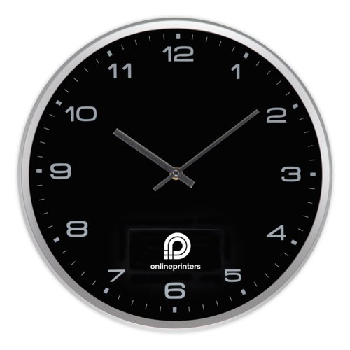 Wanduhr mit austauschbarem Zifferblatt.