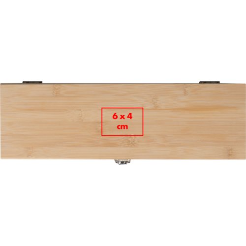 Holz-Weinbox mit Verschluss und Platz fr eine Flasche.