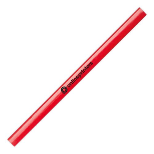 Roter Zimmermannsbleistift aus Holz.