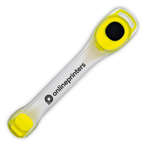 Gelbes Sicherheits-LED-Armband.