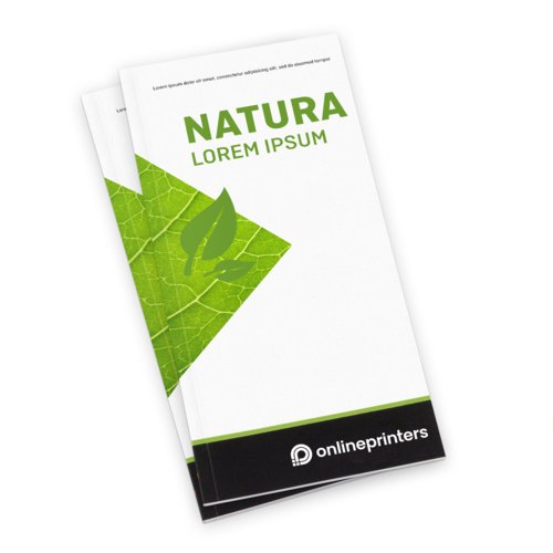 Kataloge Klebebindung Öko-/Naturpapier, Hochformat, DL 2