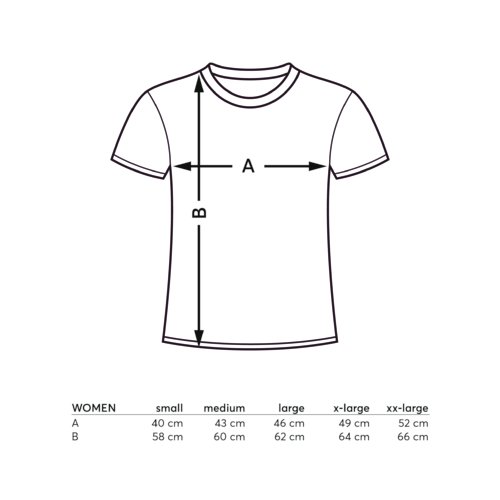 Baumwoll-T-Shirt fr Damen mit kurzem Arm und Rundhalsausschnitt.