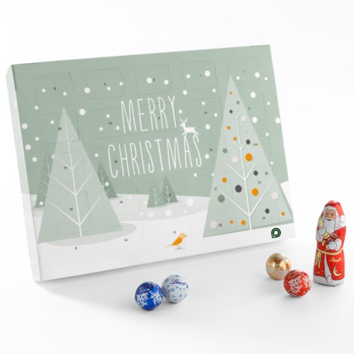 Papier Adventskalender zum Aufstellen.