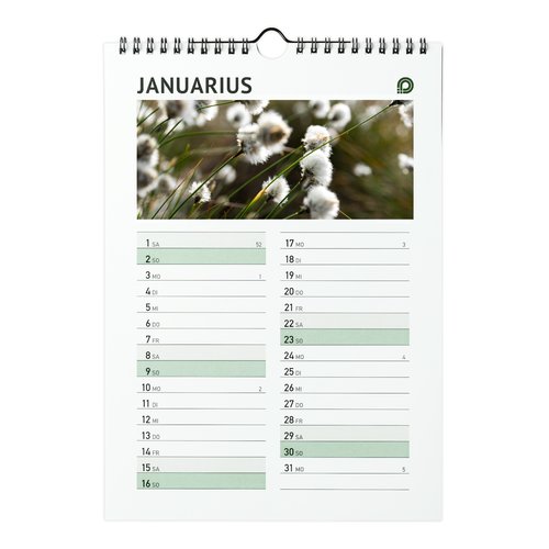 Wandkalender mit Spiralbindung, A3, 4/4-farbig 3