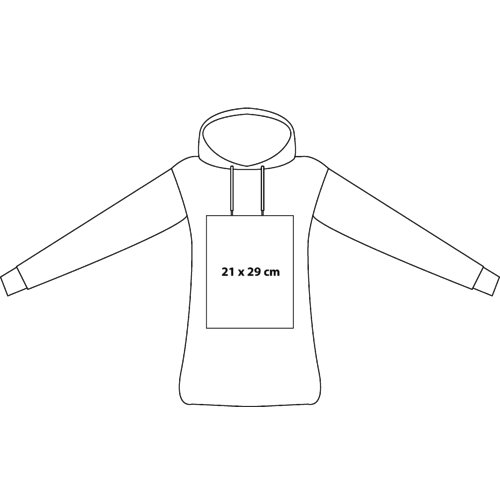 Baumwoll-Hoodie fr Damen mit Kapuze und Kordelzug.