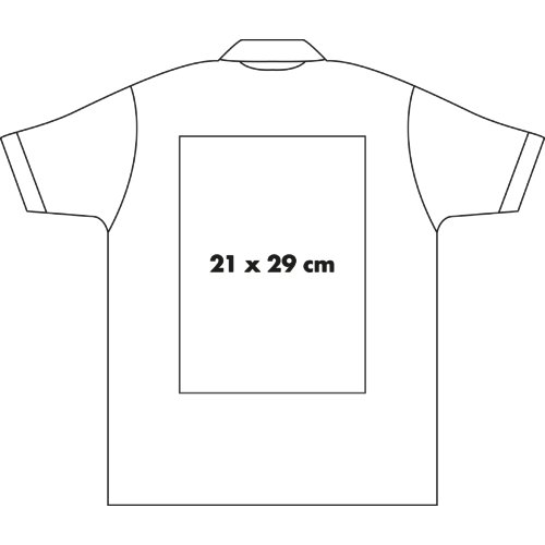 Polo-Shirt fr Herren aus Stoff mit kurzen rmeln und Kragen.