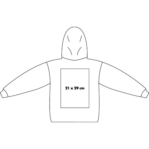 Baumwoll-Kapuzenjacke fr Damen mit Kapuze und langen rmeln.