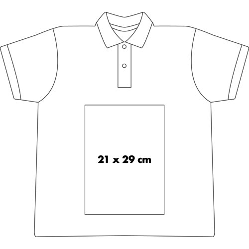 Polo-Shirt aus schwerem Stoff fr Herren mit kurzem Arm.