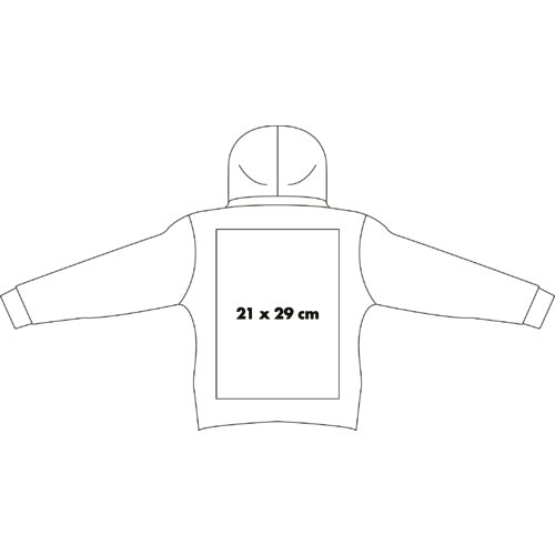 Hoodie aus Stoff mit Kapuze fr Damen.