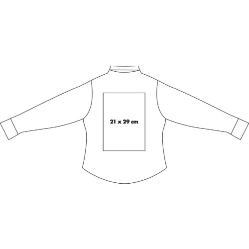 Baumwoll-Bluse mit langen rmeln und Knopfleiste.
